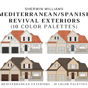 Sherwin Williams MEDITERRANEAN EXTERIORS Color Palette