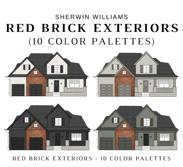 Sherwin Williams RED BRICK EXTERIORS Color Palette