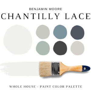 Benjamin Moore CHANTILLY LACE Color Palette