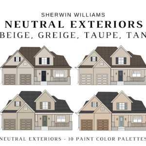Sherwin Williams BEIGE EXTERIORS Color Palette