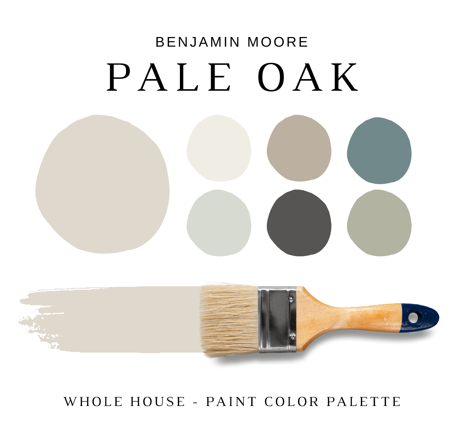 Benjamin Moore Pale Oak Color Palette Nish