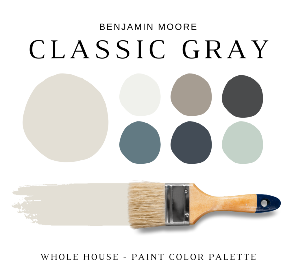 Benjamin Moore CLASSIC GRAY Color Palette - NISH