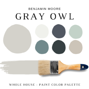 Benjamin Moore GRAY OWL Color Palette