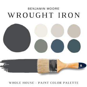 Benjamin Moore WROUGHT IRON Color Palette