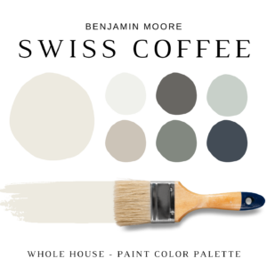 Benjamin Moore SWISS COFFEE Color Palette