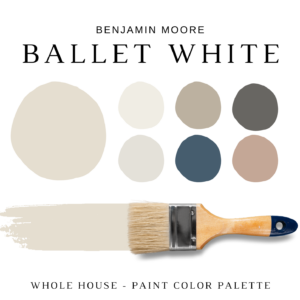 Benjamin Moore BALLET WHITE Color Palette