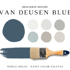 Benjamin Moore VAN DEUSEN BLUE Color Palette