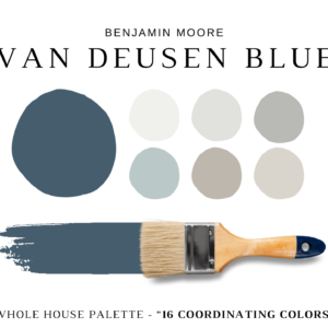 Benjamin Moore VAN DEUSEN BLUE Color Palette