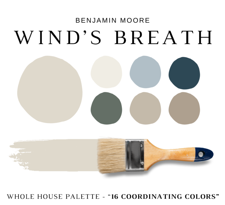 Benjamin Moore WIND’S BREATH Color Palette