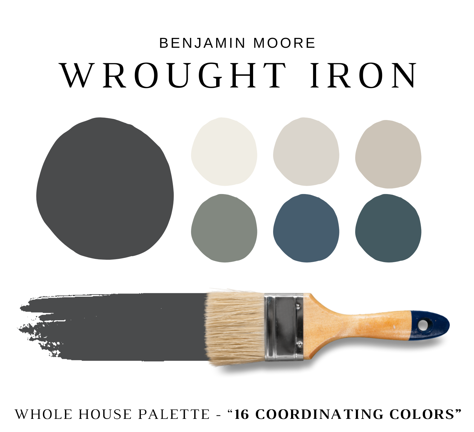 Benjamin Moore WROUGHT IRON Color Palette