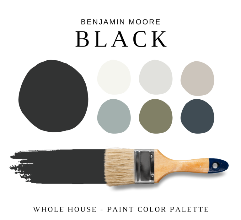 Benjamin Moore BLACK Color Palette
