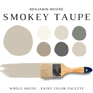 Benjamin Moore SMOKEY TAUPE Color Palette
