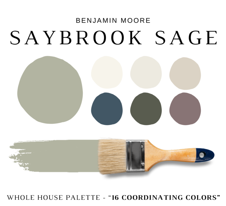 Benjamin Moore SAYBROOK SAGE Color Palette