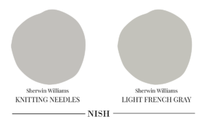 Sherwin-williams-light-french-gray-vs-knitting-needles