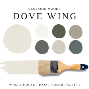 Benjamin Moore DOVE WING Color Palette