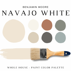Benjamin Moore NAVAJO WHITE Color Palette