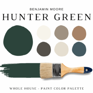 Benjamin Moore HUNTER GREEN Color Palette