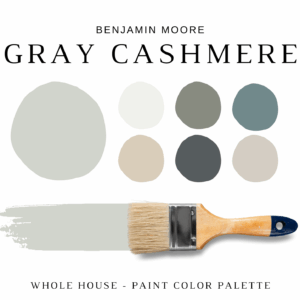Benjamin Moore GRAY CASHMERE Color Palette