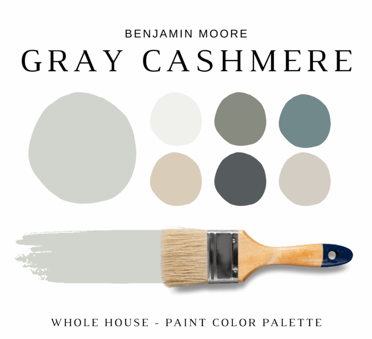 Benjamin Moore GRAY CASHMERE Color Palette