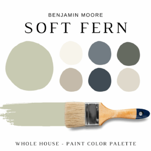 Benjamin Moore SOFT FERN Color Palette