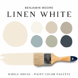 Benjamin Moore LINEN WHITE Color Palette