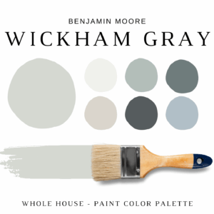 Benjamin Moore WICKHAM GRAY Color Palette