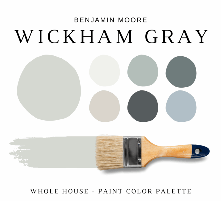 Benjamin Moore WICKHAM GRAY Color Palette