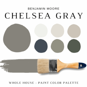 Benjamin Moore CHELSEA GRAY Color Palette
