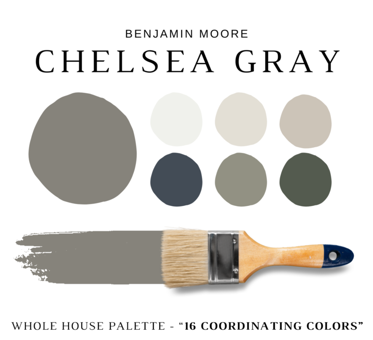 Benjamin Moore CHELSEA GRAY Color Palette