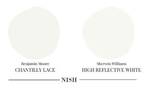 Benjamin-Moore-chantilly-lace-VS-high-reflective-white