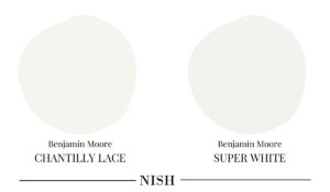 Benjamin-Moore-chantilly-lace-VS-super-white