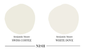Benjamin-Moore-swiss-coffee-vs-white-dove