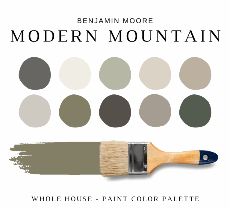 Benjamin Moore MODERN MOUNTAIN Color Palette