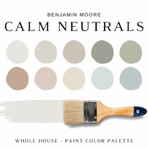 Benjamin Moore CALM NEUTRALS Color Palette