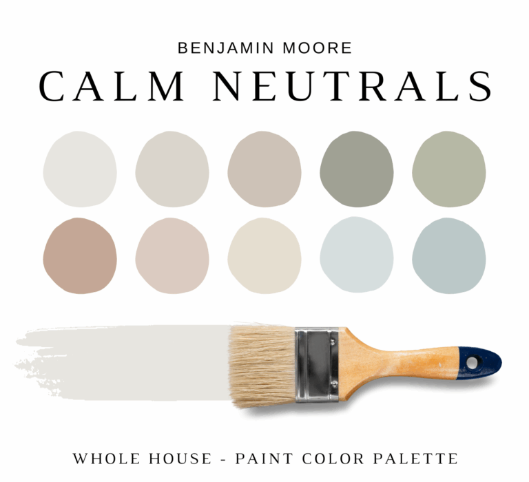 Benjamin Moore CALM NEUTRALS Color Palette