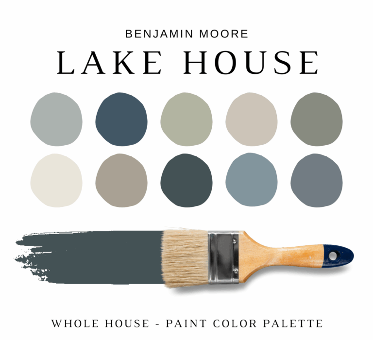 Benjamin Moore LAKE HOUSE Color Palette