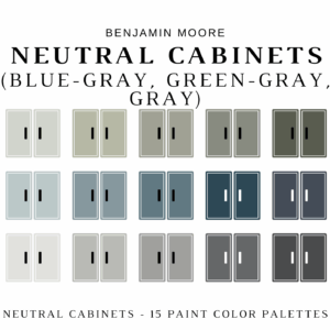 Benjamin Moore NEUTRAL CABINET Color Palette