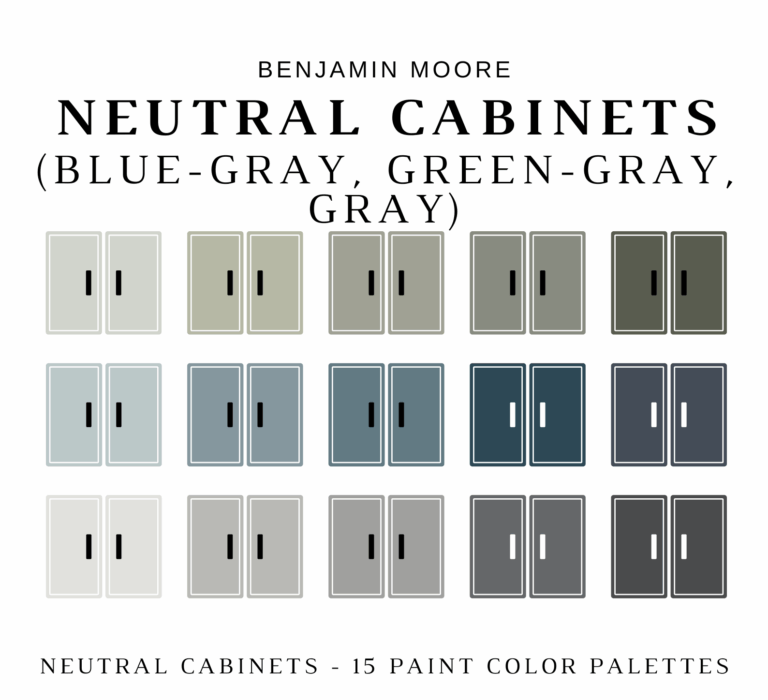 Benjamin Moore NEUTRAL CABINET Color Palette