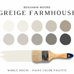 Benjamin Moore GREIGE FARMHOUSE Color Palette