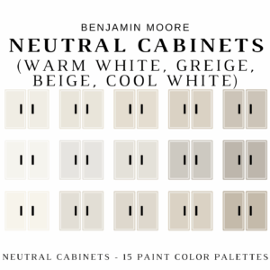 Benjamin Moore NEUTRAL CABINETS Color Palette