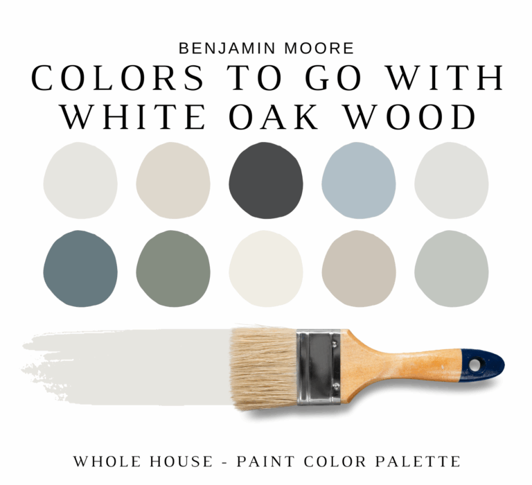 Benjamin Moore WHITE HARDWOOD Color Palette