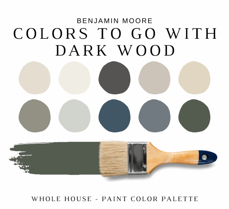 Benjamin Moore DARK HARDWOOD Color Palette