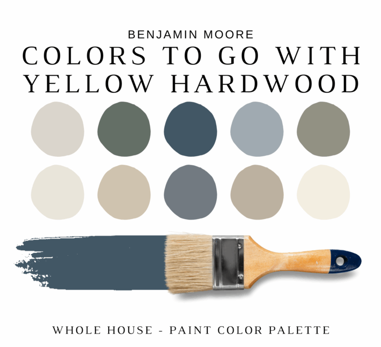 Benjamin Moore WHITE HARDWOOD Color Palette