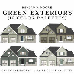 Benjamin Moore GREEN EXTERIORS Color Palette