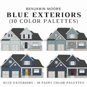 Benjamin Moore BLUE EXTERIORS Color Palette