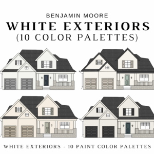 Benjamin Moore WHITE EXTERIORS Color Palette