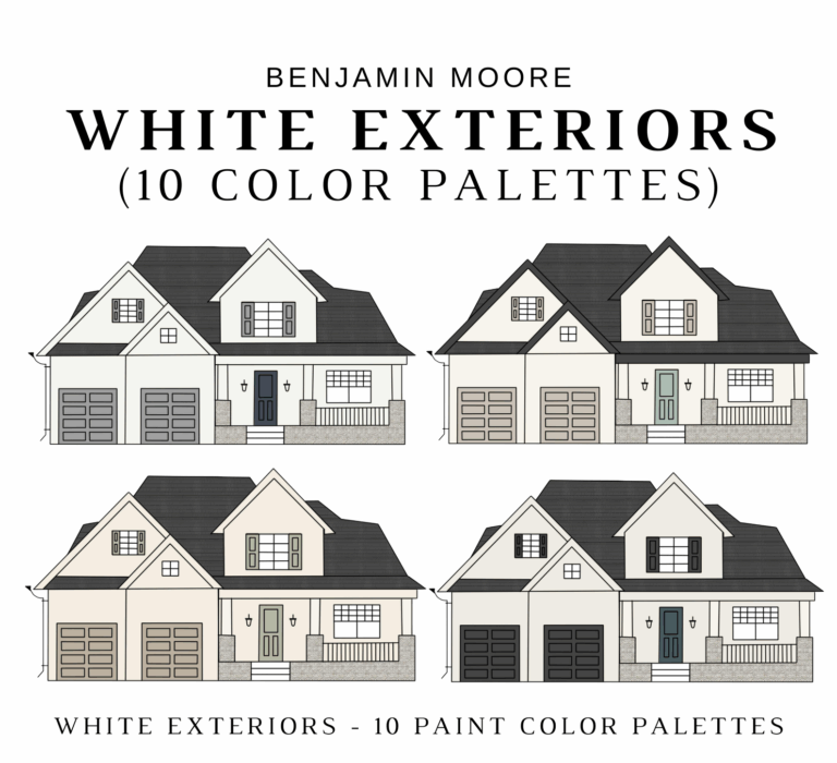 Benjamin Moore WHITE EXTERIORS Color Palette