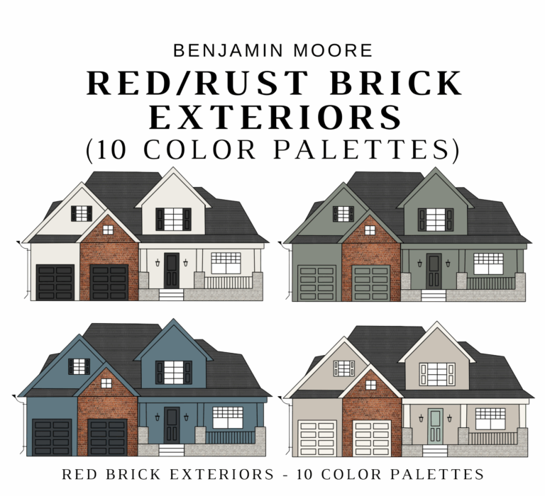 Benjamin Moore RED BRICK EXTERIORS Color Palette