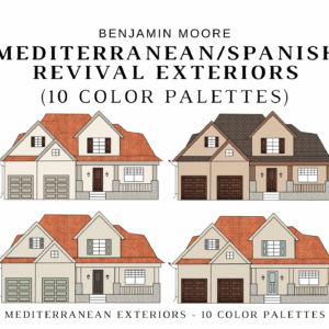 Benjamin Moore MEDITERRANEAN EXTERIORS Color Palette