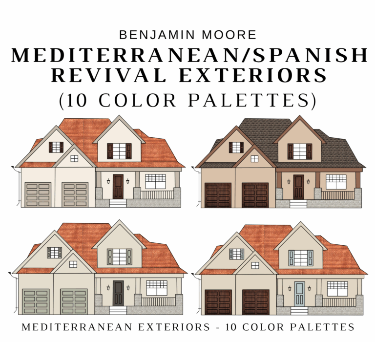 Benjamin Moore MEDITERRANEAN EXTERIORS Color Palette